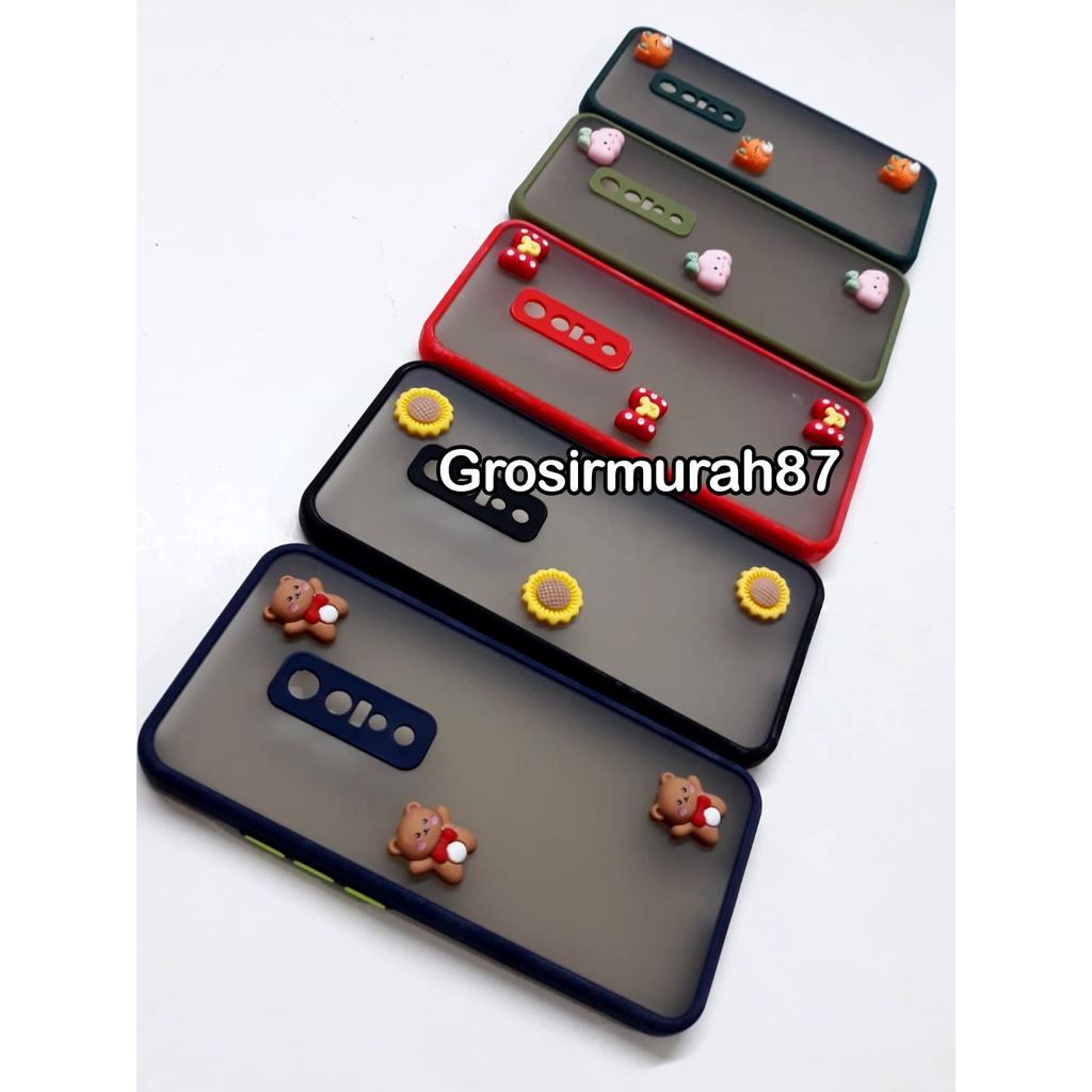candy macaron softcase case tebal kondom hp Vivo v17 pro Pink maroon kuning hitam navy
