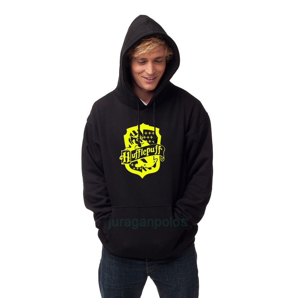 JAKET HOODIE LOGO HARRY POTTER HUFFLEPUFF UNISEX MPREMIUM