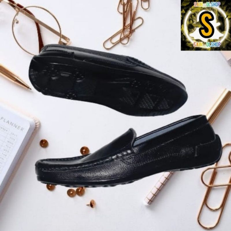 sepatu slip on pria kulit sepatu slip on pria