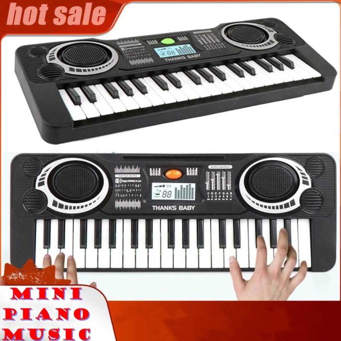 MINI PIANO MUSIC KEYBOARD 37 KUNCI NADA ALAT MUSIK ORGAN PIANO ELEKTRO
