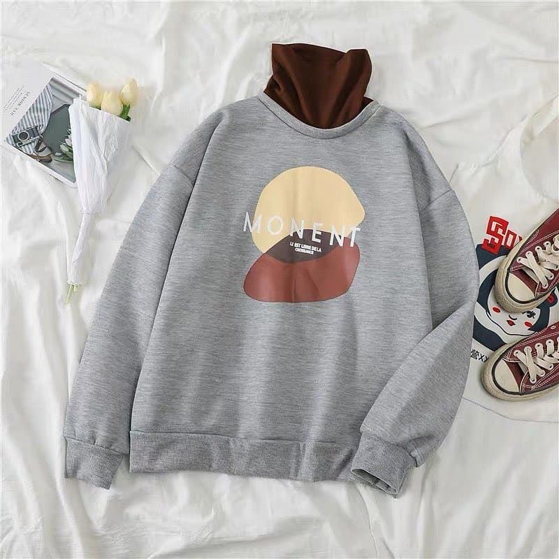 SWEATER WANITA - MONENT SWEATER - ATASAN WANITA - SWEATER FLEECE - PAKAIAN TERLARIS - KOREAN STYLE