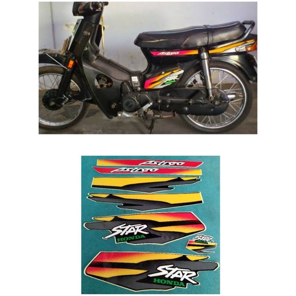 Lis Striping sticker standar stiker astrea star 97