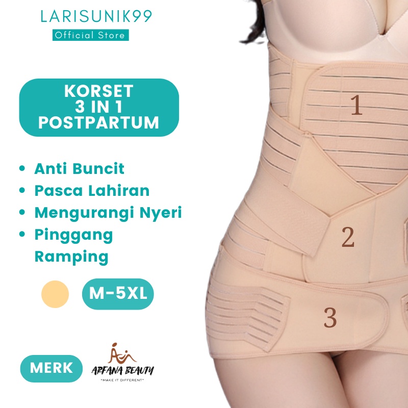 Korset Stagen Korset Melahirkan Stagen 3 in 1 Korset Pasca Melahirkan Pakaian Dalam Wanita