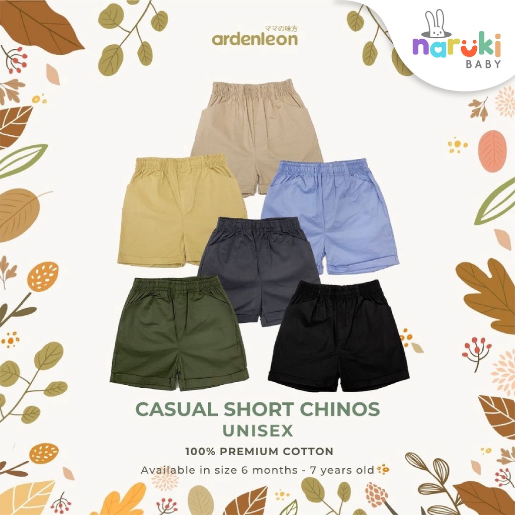 Ardenleon Unisex Casual Short Chinos 2.0 Arden Leon Celana Pendek Anak