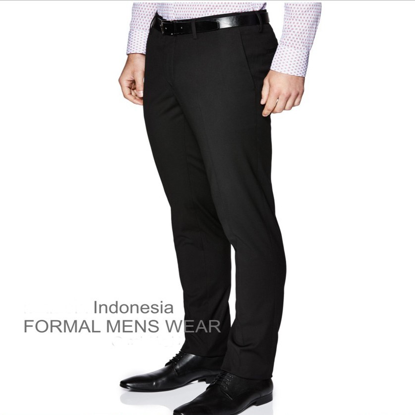 #READY Celana Kantor | Kerja | Formal | CELANA Bahan | CASUAL | Hitam PRIA SLIMFIT