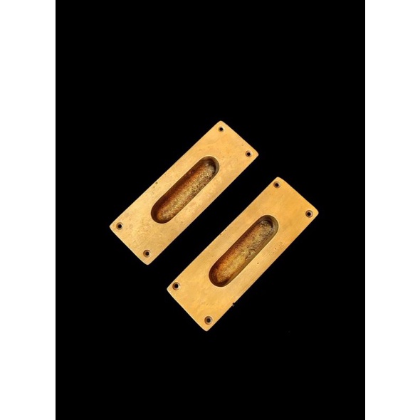 Handle Pintu Geser Kuningan Gagang Pintu Rumah Motif Kotak