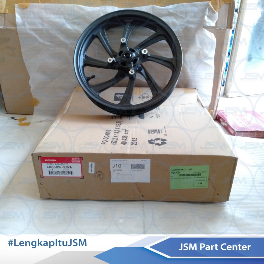VELG RACING PCX 150 2018 DEPAN VELG RACING PCX150 44650-K97-N00ZA VELG PCX150 ORIGINAL VELG HONDA PC