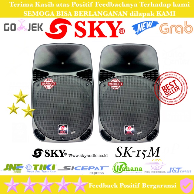 SPEAKER PASSIVE SKY AUDIO SK15-M PROFESSIONAL 15 INCH ORIGINAL