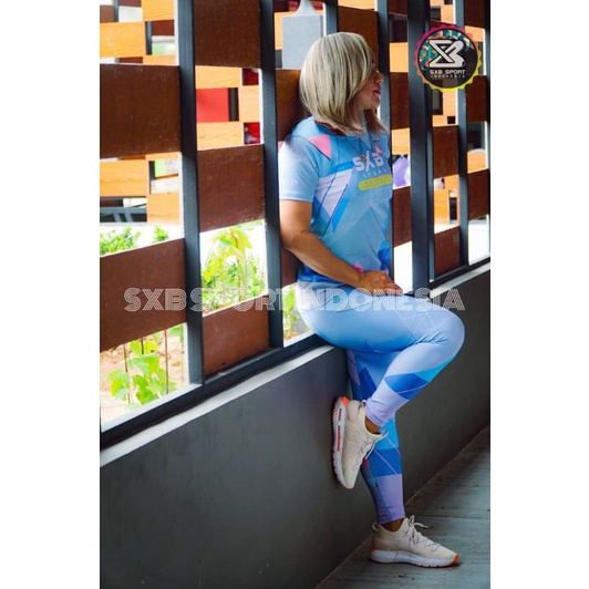 baju wanita senam aerobic SXB SPORT Kaos & legging