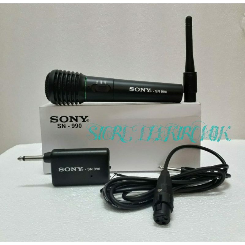 Microphone Sony SN 990 Bisa Wireless Dan Kabel 2 Fungsi High Quality