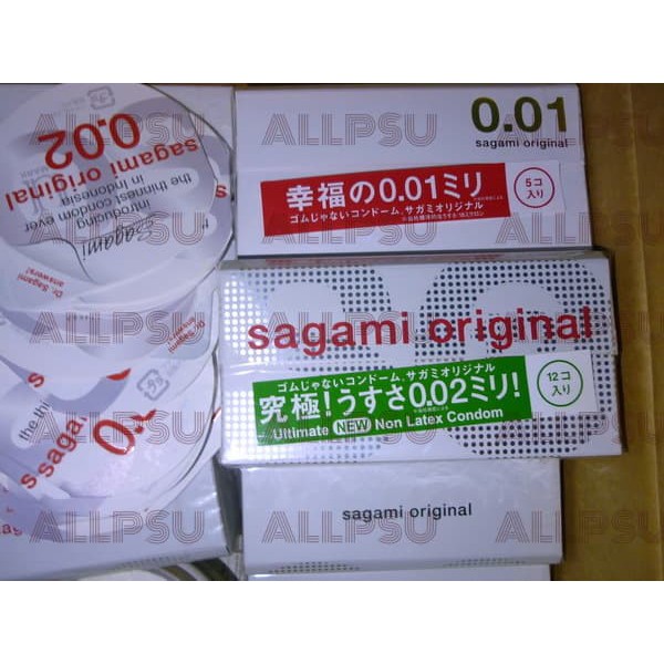 Sagami Original 0.01 001 & Sagami 0.02 Bundling Condoms