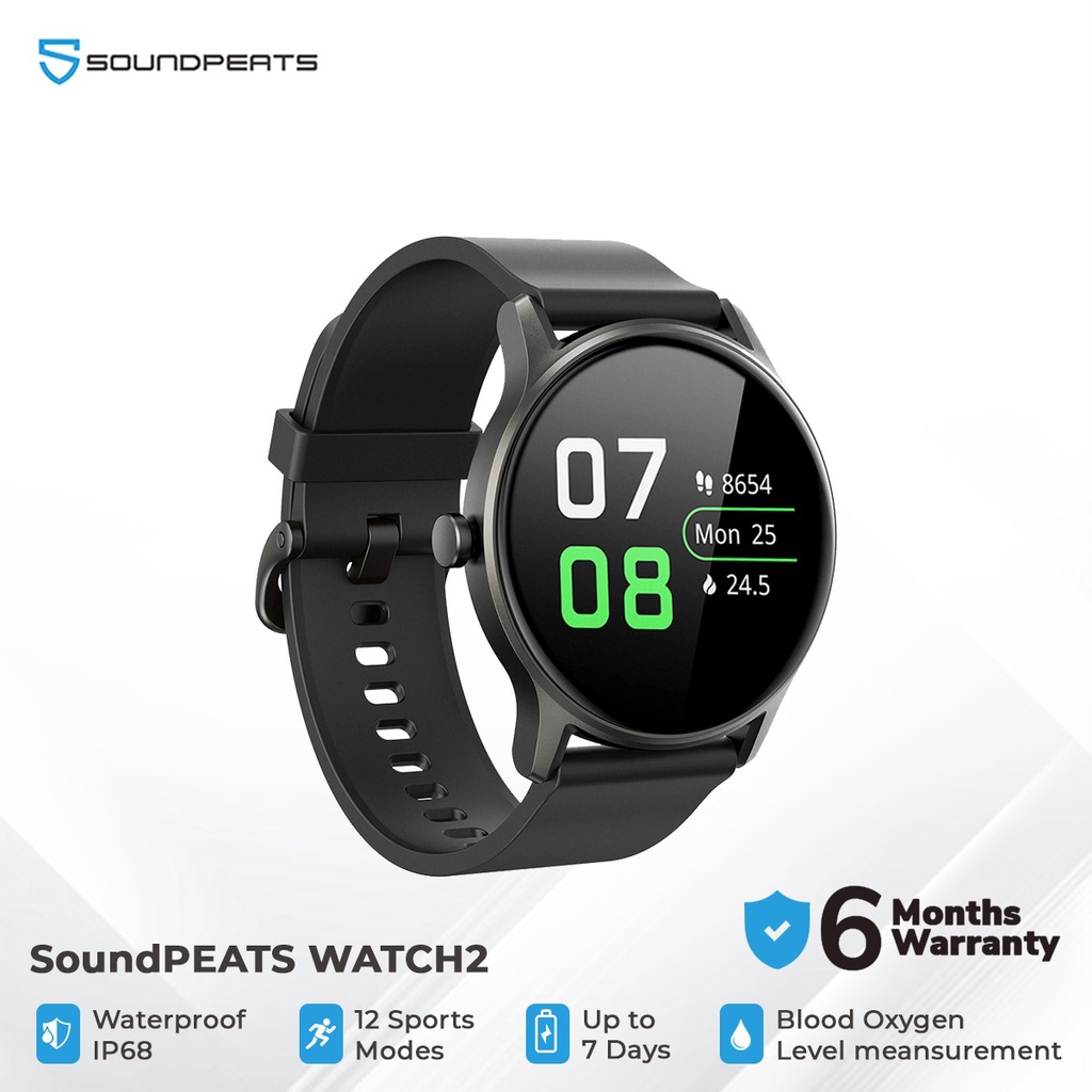 Soundpeats Watch2 / Watch 2 Smartwatch Sport - Garansi Resmi 6 Bulan