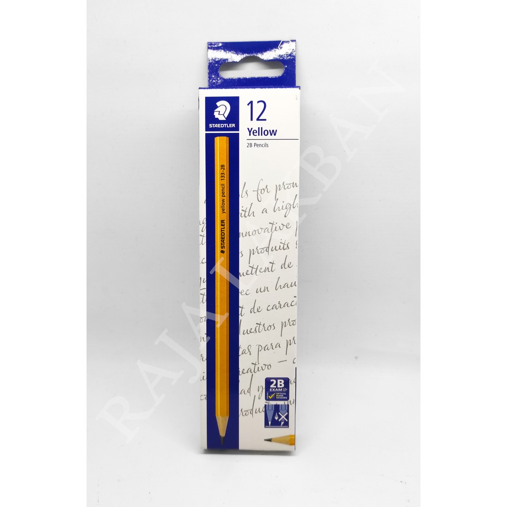 Pensil Kayu Staedtler / Yellow Pencil 2B / Pensil Ujian - Lusin-1