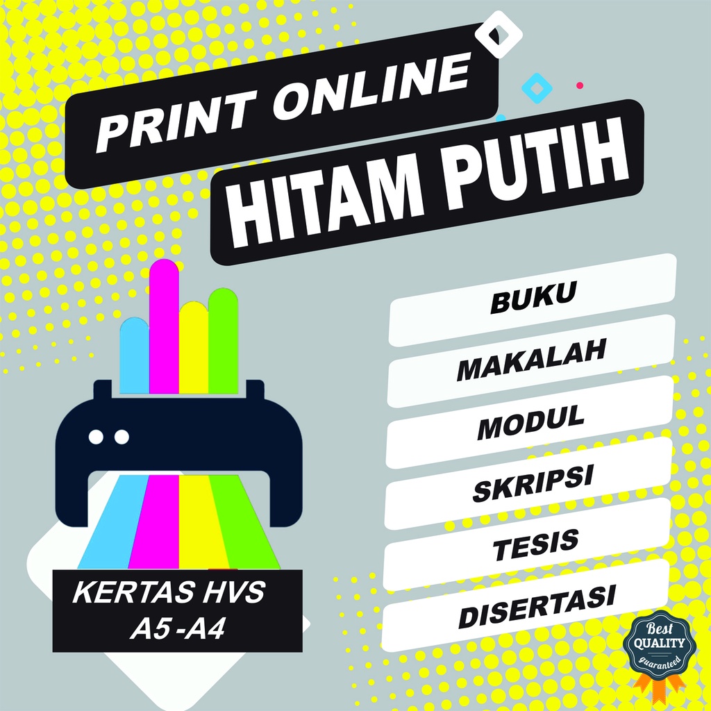 Jasa Print Out Online Hitam Putih Tugas Laporan Skripsi Tesis Disertasi