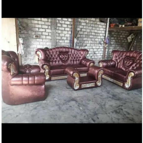 (FREE ONGKIR) SET SOFA JAGUAR 321 EGYPT KONGLO Jumbo + Meja Kaca Mewah
