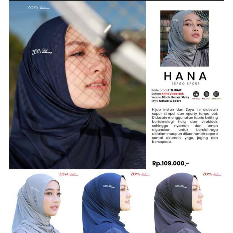 ZOYA BERGO HANA HEIQ VIROBLOCK