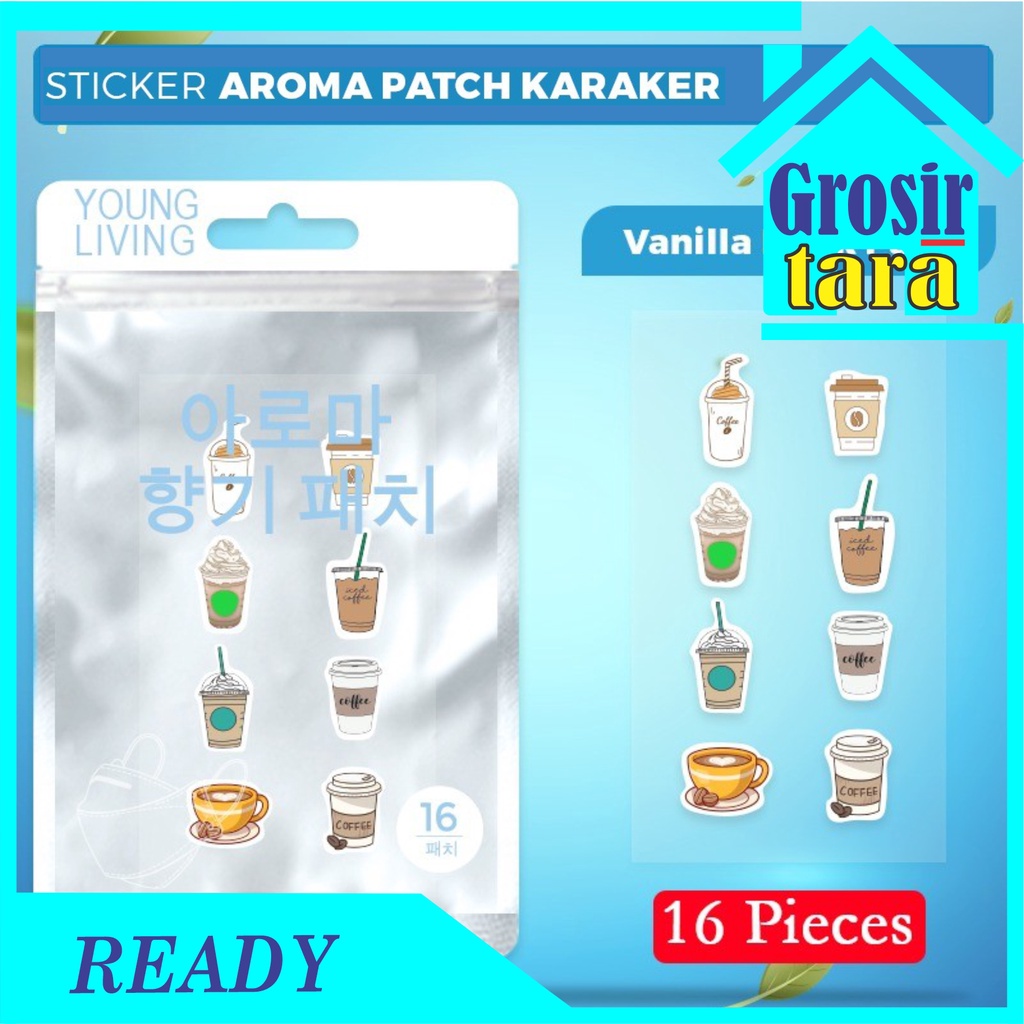 Stiker Masker Aromaterapi AromaTherapy Pewangi Masker Isi 16 Patch