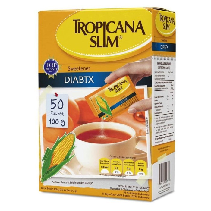 

GULA DIET RENDAH KALORI DIABETES KENCING MANIS TROPICANA SLIM DIABTX 50 SACHET