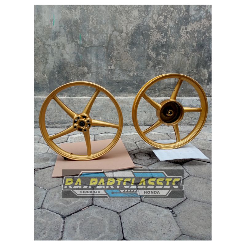 TERMURAH VELG VROSSI DEPAN BELAKANG COPY RCB RING 17 PNP HONDA MATIC VARIO 110 SCOOPY BEAT SEPASANG