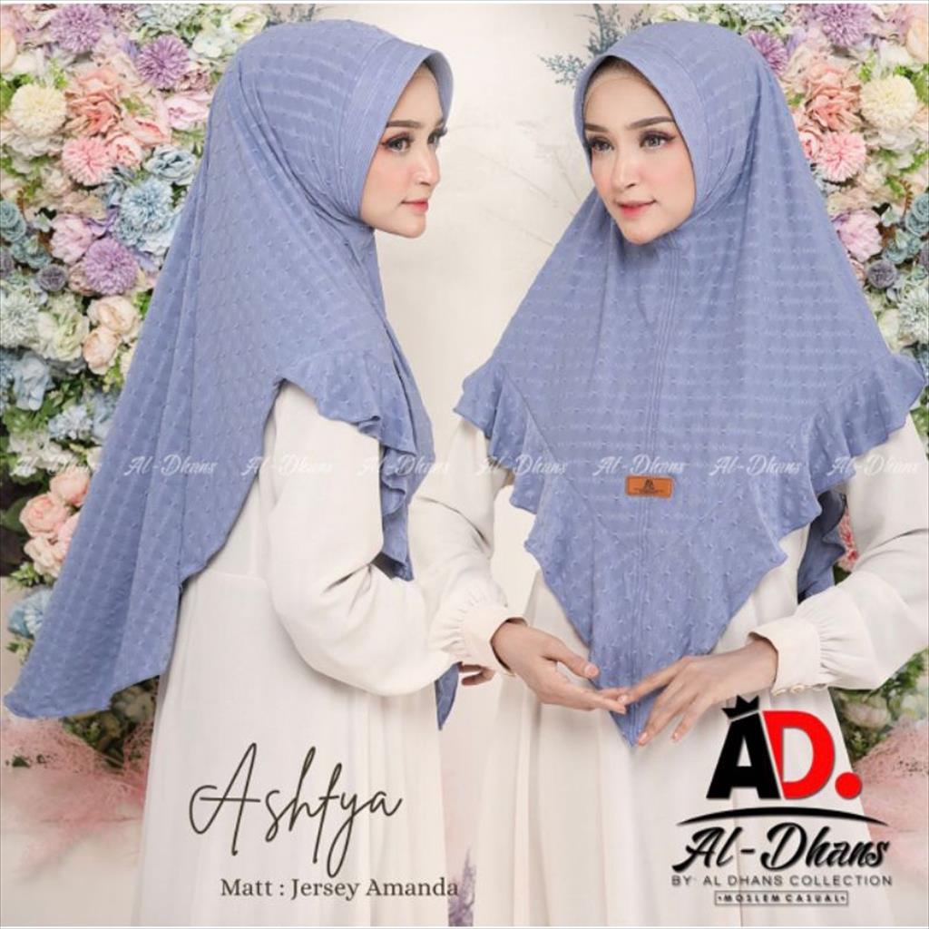 (Original Al-Dhans) Bergo Ashfya by Al-Dhans - Jersey Amanda