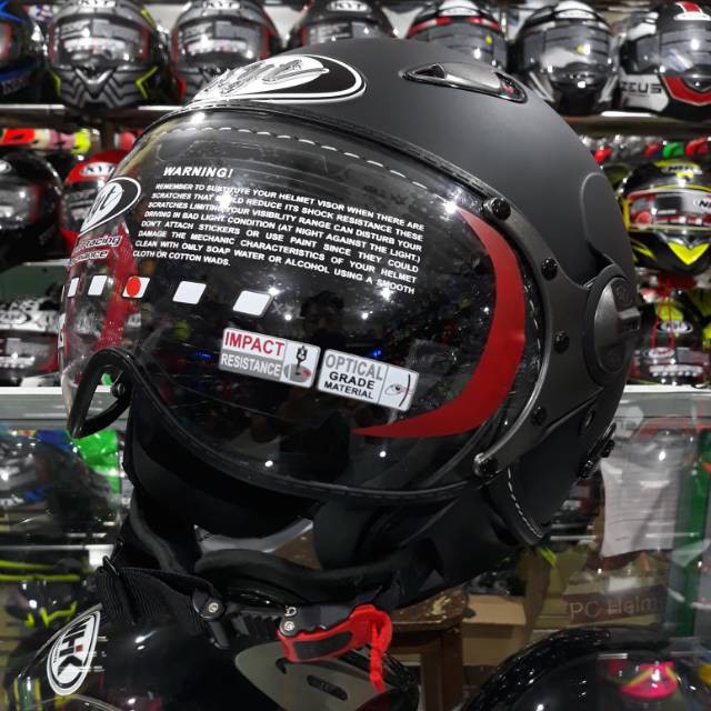 Jual Helm KYT Half Face Helm KYT Elsico Helm KYT Elsico Retro Solid