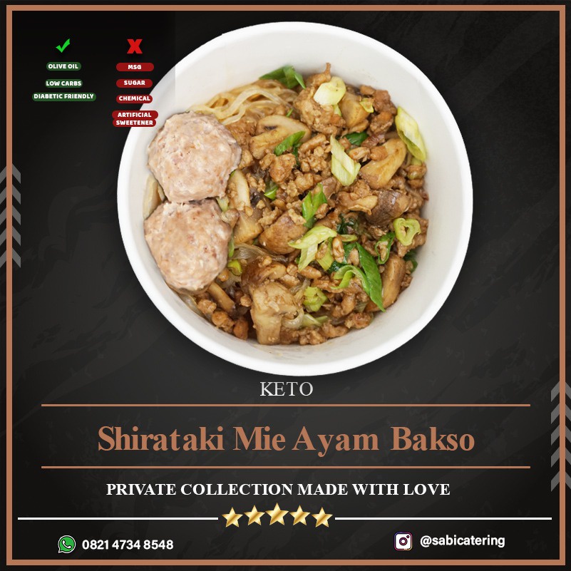 

Shirataki Mie Ayam Bakso Frozen