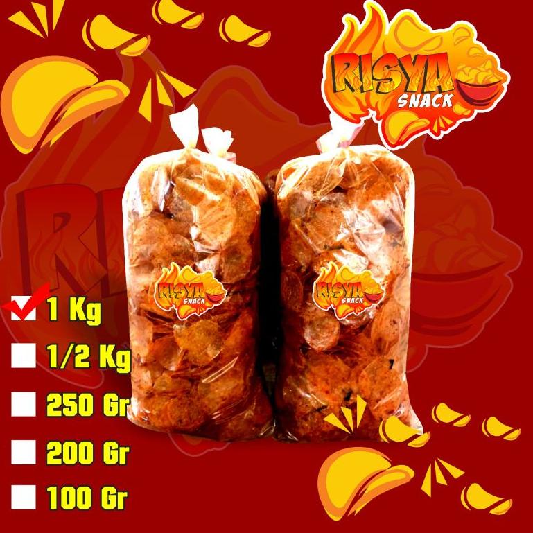 

♚ Keripik kaca 1 kg/Kripik kaca pedas daun jeruk ㆀ