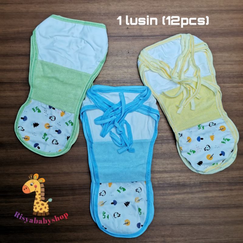 12pcs / 6 pcs popok tali bayi sambung handuk / 1/2 lusin popok bayi handuk