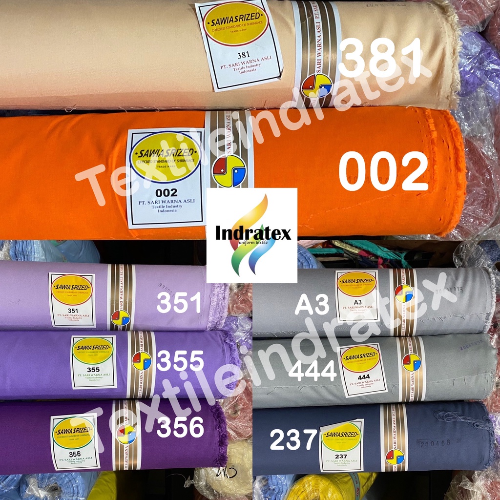 ( per 1 roll ) KAIN OXFORD SARI WARNA SARIWARNA LEBAR 115 CM per roll BAHAN BAJU SERAGAM KERUDUNG MASKER dress tunik koko gamis