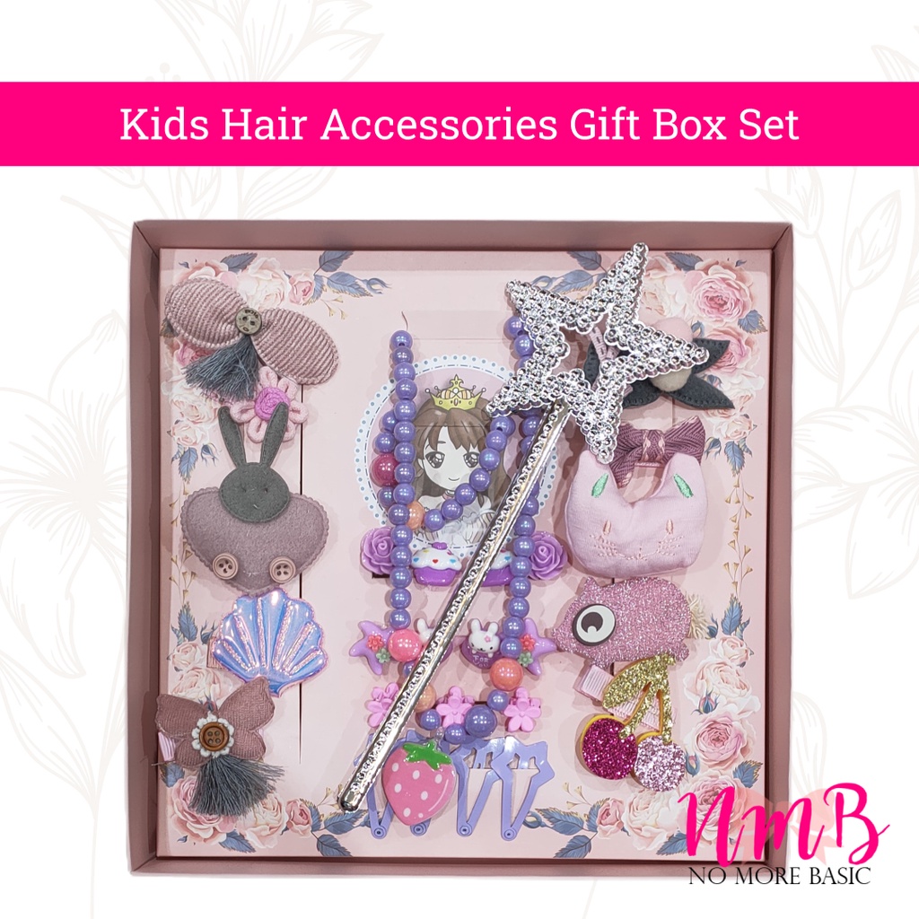 Jepitan Rambut Anak Set Box Kids Hair Accessories Gift Box Set