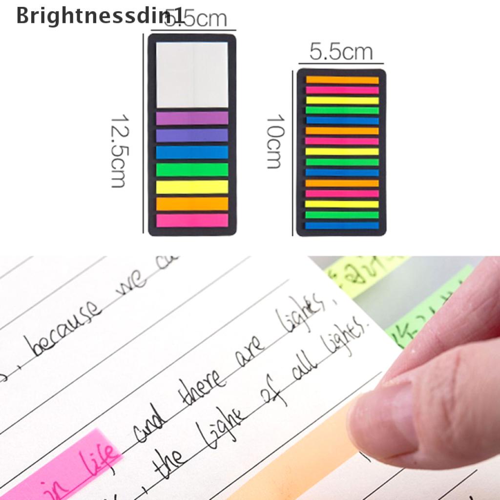 160 / 300pcs Sticky Notes Transparan Fluorescent