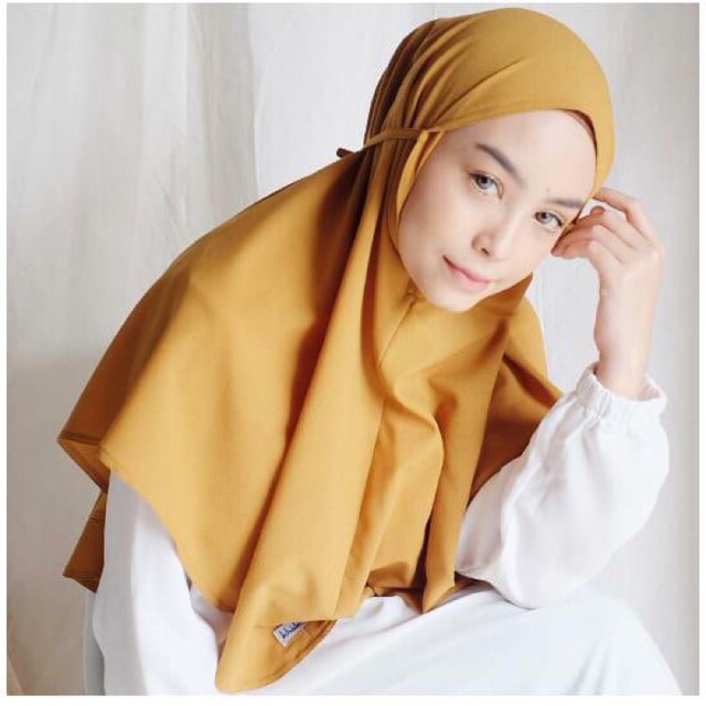 Khimar Bergo Maryam Tali Aisyah no pet instan ready stock bahan diamond premium