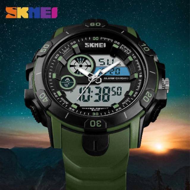 TERLARIS  ⚡Sale⚡Jam Tangan Pria / SKMEI AD 1428 Men / Jam Tangan Analog Digital / SKMEI