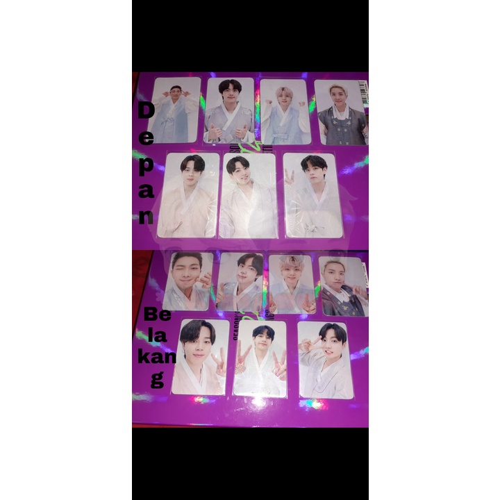 BTS photocard hologram