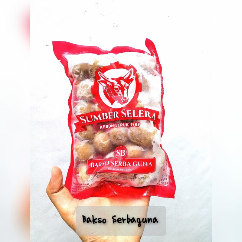 Bakso Sumber Selera Serbaguna SB isi 25 / baso daging sapi kebon jeruk frozen food bogor capcay nasi