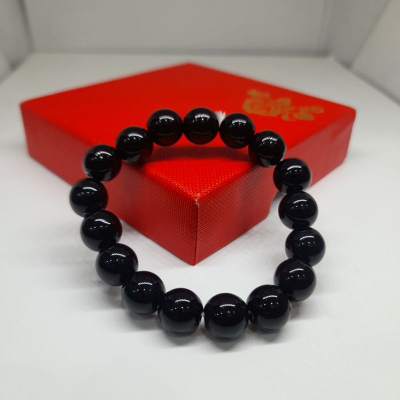 Fourfashion Gelang Giok Untuk Kesehatan Import Natural Asli Batu Alam Pria &amp; Wanita