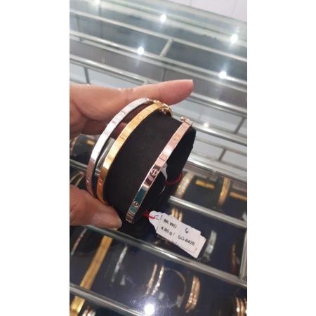 gelang cartier emas asli kadar 375 ,brat 4,95gr
