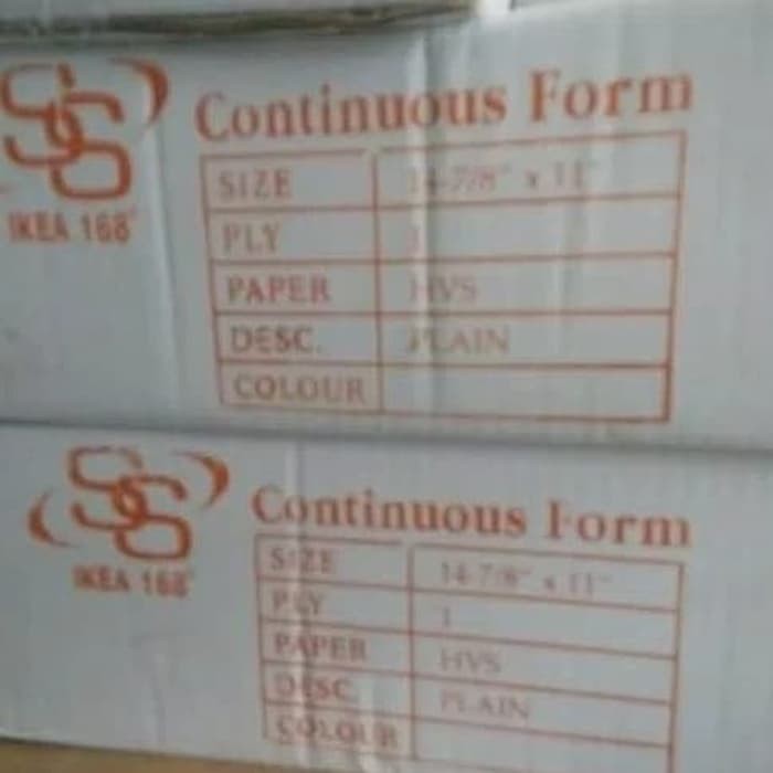 

Continuous Form SS 14 ⅞ x 11 1ply full