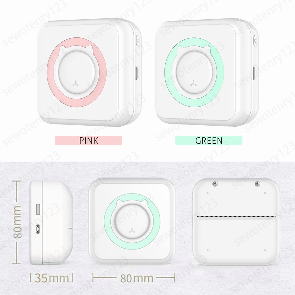 【COD】Mini Thermal Printer Portable Mobile Printer Waybill Receipt Printer Mini Printer Photo Printer