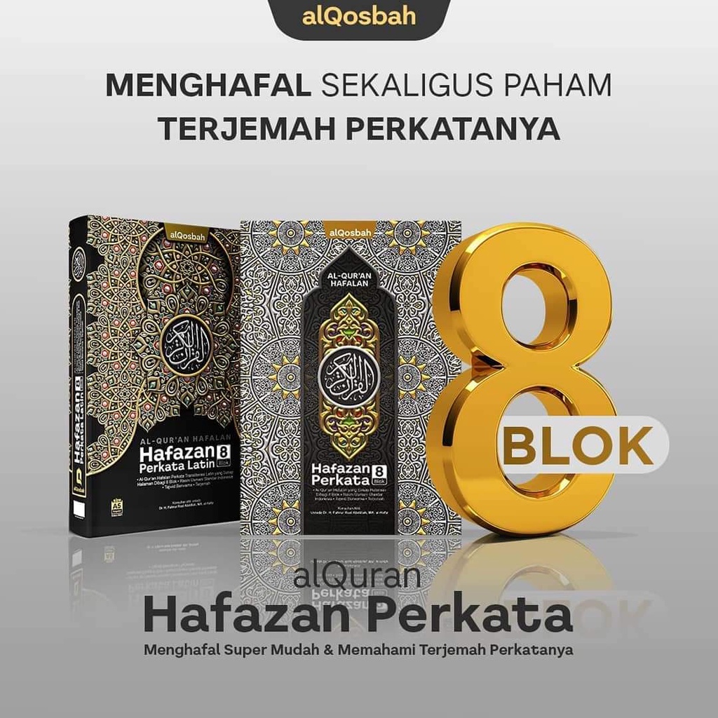 Mushaf Al Quran A5 Alqosbah Hafazan 8 Perkata Hafalan Mudah Terjemah Tajwid Warna Shopee Indonesia