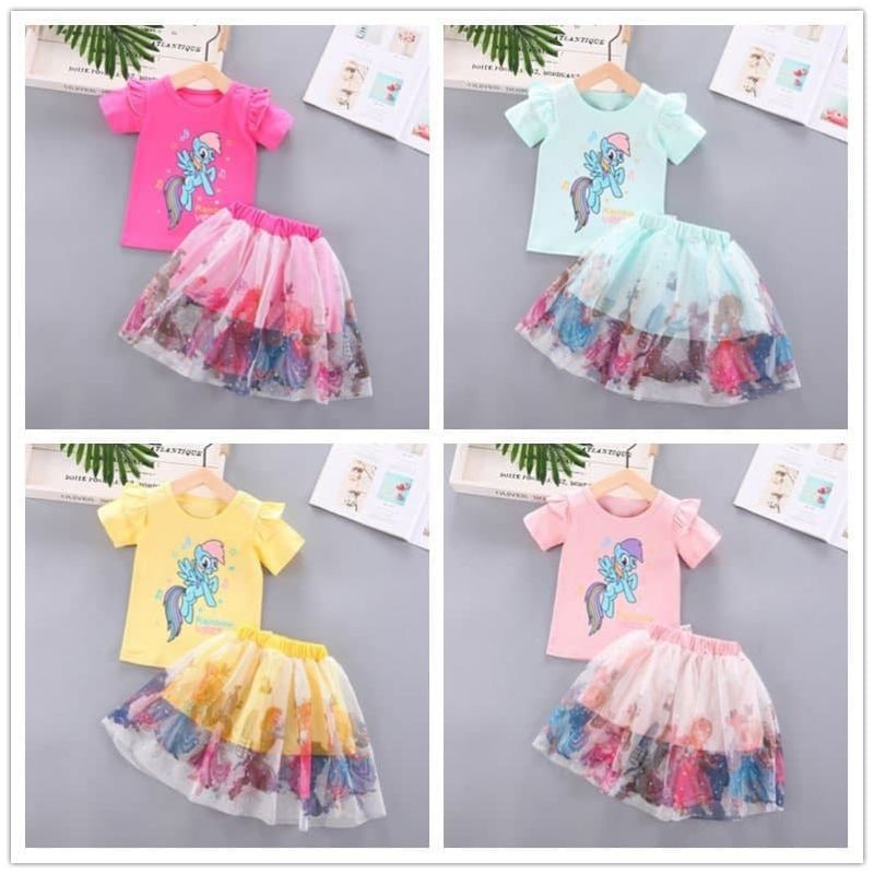 Setelan rok tutu little pony
