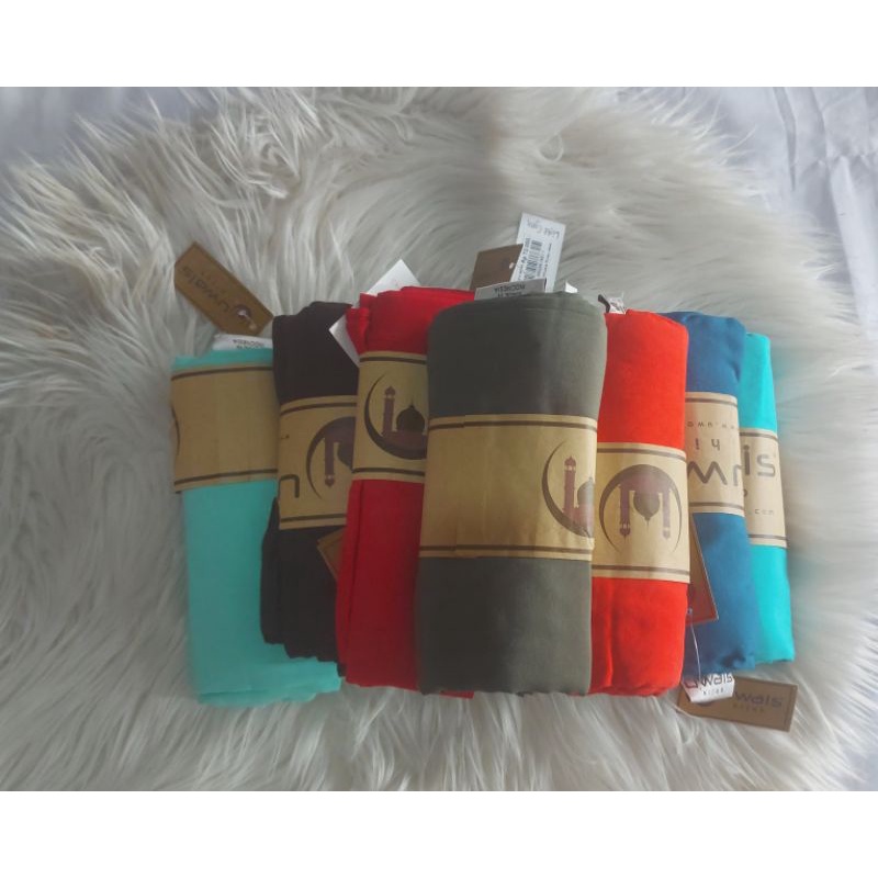 [UWAIS HIJAB] SCARF POLOS SYARI 120X120CM BY UWAIS HIJAB