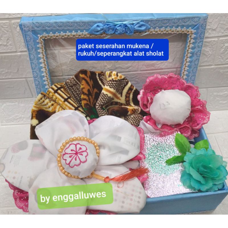 PAKET SESERAHAN MUKENA/PAKET SESERAHAN RUKUH/PAKET SEPERANGKAT SHOLAT