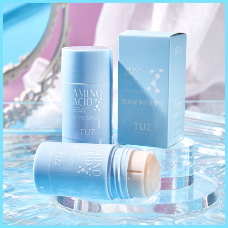 Medan Termurah Perawatan wajah tuz Amino acid Facial cleanser stick clear solid