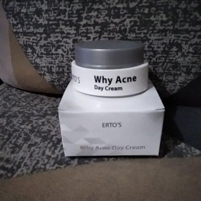 Ertos Why Acne Day Cream Krim Siang Kulit Berjerawat Indonesia
