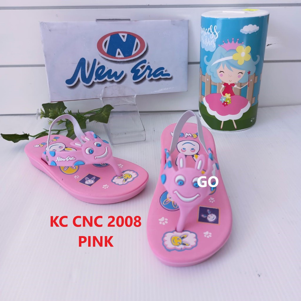 gof NEW ERA KC CNC 2008 Sandal Jepit Karet Anak Perempuan Anti Slip Sendal Karakter Anak Original