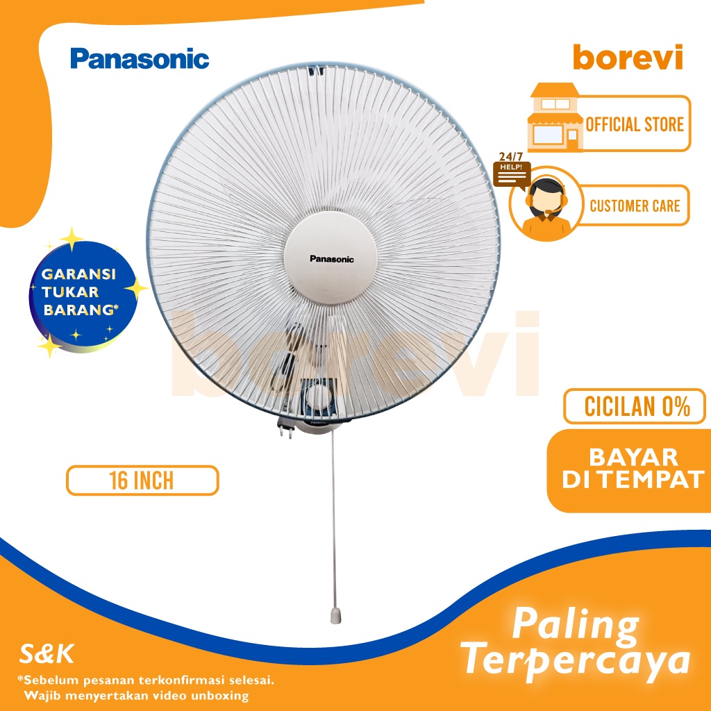 KIPAS ANGIN DINDING PANASONIC F EU 409 / WALL FAN F EU-409 16 INCH