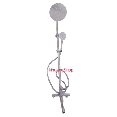 Kran mixer coloumn bulat shower tiang panas dingin bahan stainless