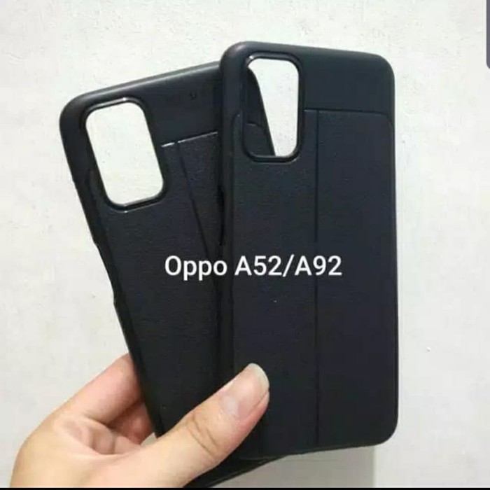 NEW OPPO RENO 4F/RENO 4/OPPO A33/A53/A52/A92 CASE SOFTCASE LEATHER KULIT JERUK, SOFTCASE AUTO FOKUS