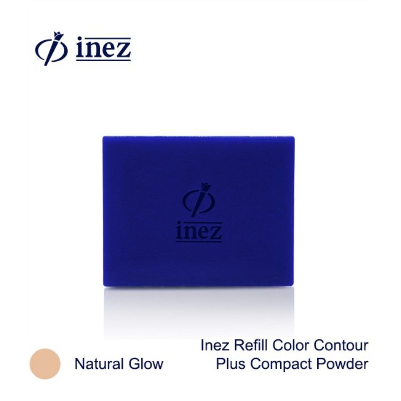 (Refill) Inez Color Contour Plus Compact Powder Refill With Puff 12g